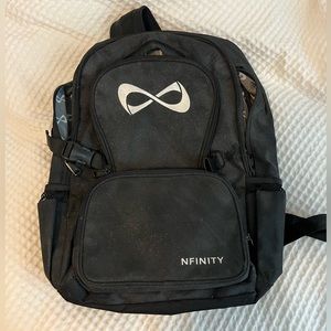 Nfinity black sparkle backpack